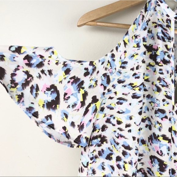 Amanda Uprichard Celia Cold-Shoulder Keyhole Top I Sz S - Picture 7 of 10